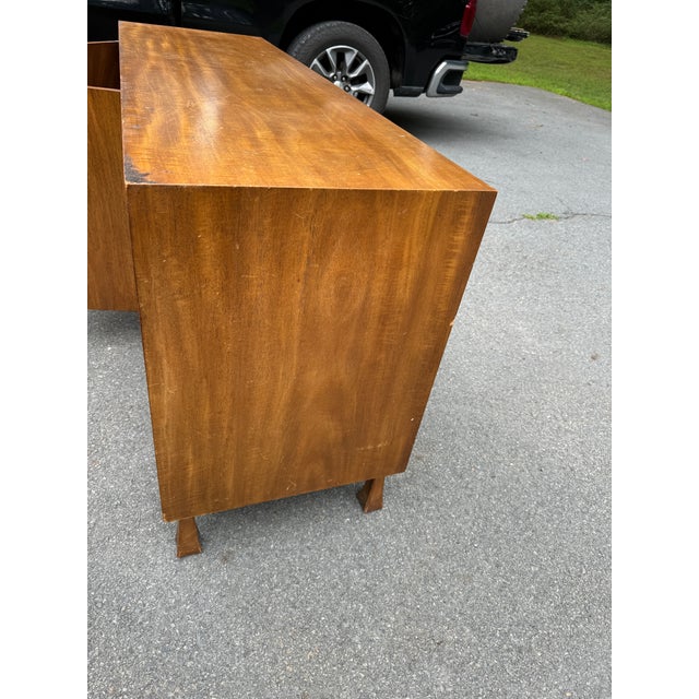 John Widdicomb John Widdicomb Walnut Sideboard Credenza Brutalist For Sale - Image 4 of 9