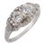 Mid Century 1.10 Carat Diamond Platinum Ring, Size 5.75 For Sale