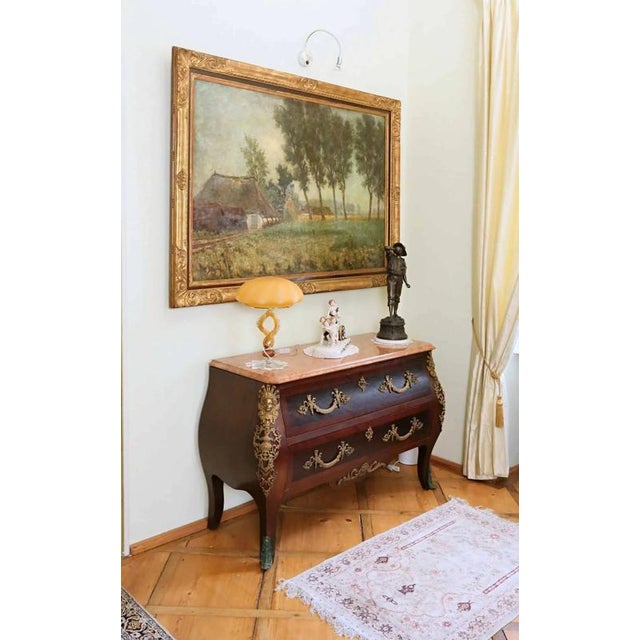 Belgian School, Painting from a Castle, Oil on Canvas For Sale - Image 3 of 6