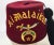 Vintage Al Malaikah Masonic Shriner Burgundy Wool Fez Hat For Sale In Palm Springs - Image 6 of 12