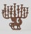 Metal Milton Hebald, Milton Hebald Mid Century Bronze Menorah Sculpture WPA Artist Modernist Judaica, 1969 For Sale - Image 7 of 15