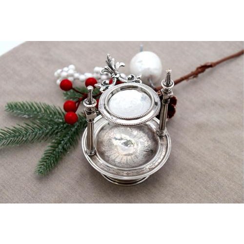 Silver Pocket Watch Stand with Columns For Sale - Image 3 of 8