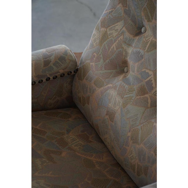 Vintage Danish Lounge Chairs in Oak and Textile by Henning Kjærnulf, 1950s, Set of 2 For Sale - Image 10 of 18