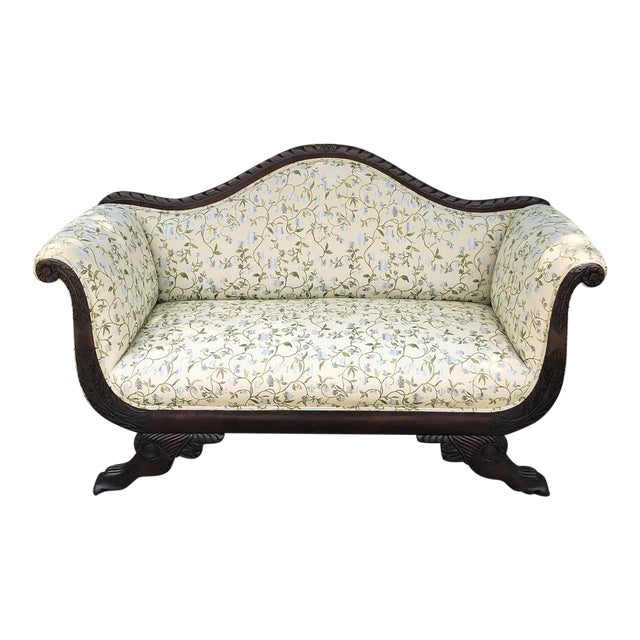 19th Century Louis Philippe Period Mahogany Sofa For Sale