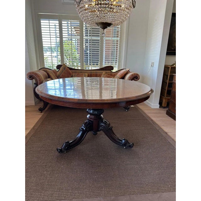 Antique Padouk Dining Table For Sale - Image 10 of 11