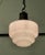 Glass Industrial Style Opalescent Hanging Light Shade from Odeon, 1930 For Sale - Image 7 of 8