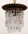 1960s Italian Brass Upside Down Layered Cake Chandelier For Sale - Image 4 of 4