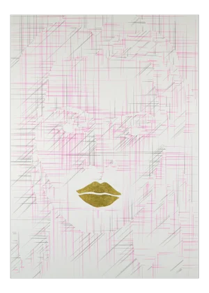 Ant Pearce Kate #6 #3 2015 Abstract Mixed Media Portrait