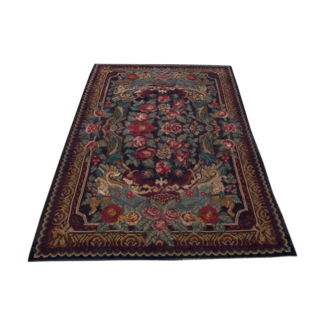 European Moldavia Old Kilim - 5'9" x 9'10" For Sale