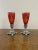 Antique Ruby Glass and Silver Plated Candleholders, 1900, Set of 2 For Sale - Image 6 of 6
