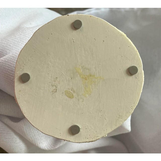 Late 20th Century Large Coastal Sand-Textured Seahorse Sculpture on Shell Base, Nautical Beach House Decor, 14” For Sale - Image 5 of 8