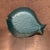 Glass Vintage Turquoise Glass Fish Plate Mid Century Coastal Nautical Decor For Sale - Image 7 of 7