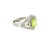 Contemporary 1.31 Carat Chrysoberyl Diamond Platinum Ring, Size 8 For Sale - Image 3 of 4