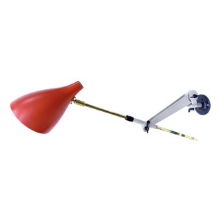Mid Century Adjustable Wall Lamp from Stilnovo, 1950s For Sale