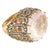 Bochic "Orient" Pink Quartz & Sapphire Ring Set In 18K Gold & Silver For Sale - Image 15 of 18