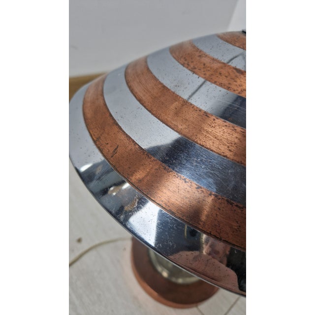Table Lamp in Copper and Aluminum from Philips, 1950s For Sale - Image 9 of 17