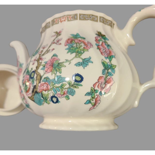 Vintage Asian Inspired Sandler England Indian Tree Floral Tea Pot For Sale - Image 6 of 8