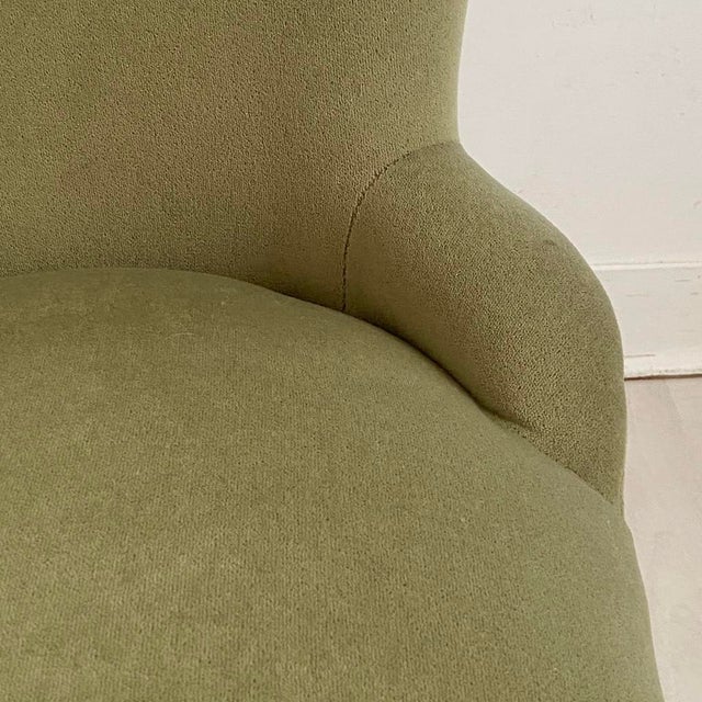 Forest Green Small Toadstool Lounge Chair in Green Velvet, 1950s For Sale - Image 8 of 13