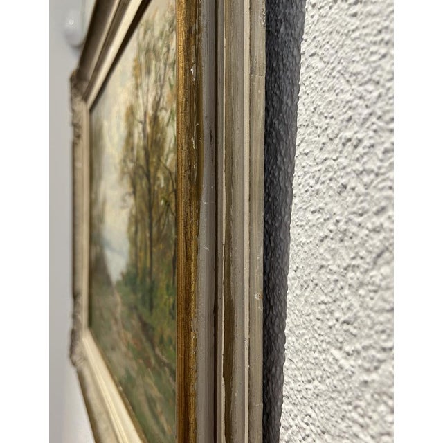 Luigi Comolli, Lungo il Ticino, Oil on Wood, Framed For Sale - Image 10 of 14