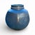 Contemporary Late 20th Century Blue Octagonal Studio Pottery Vase For Sale - Image 3 of 6