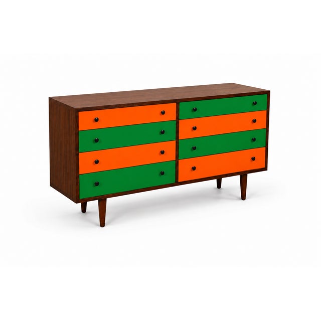Multi-Color Lacquered Dresser in Manner of Glenn of California. For Sale - Image 4 of 5