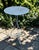 1950s Small Tripod Side Table in Perforated Wrought Iron with White Lacquer by Mategot Mathieu, 1950 For Sale - Image 5 of 5