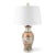 Textile Canton Porcelain Vase Table Lamp, Imari Style Painted Famille Rose For Sale - Image 7 of 7