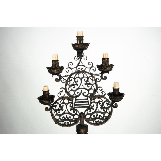 Brutalist Italian Floor Lamp from Longobard, Italy, 1970s For Sale - Image 13 of 16