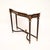 Vintage French Walnut Console Table with Marble Top, 1930 For Sale - Image 3 of 11