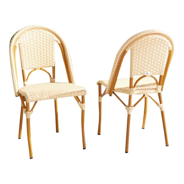 California Side Chair, Set of 2 - Natural For Sale