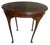 1910s Antique Baker Furniture Solid Mahogany Queen Anne Oval Side Table - Circa 1910 For Sale - Image 5 of 6