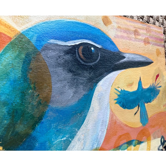 Paint “Jays Make My Days 2” Bird Art LWren Walraven For Sale - Image 7 of 10