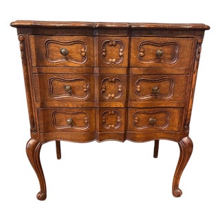 1920s Petite Oak Chest of Drawers For Sale