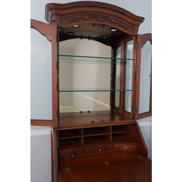 Century Furniture Century French Provincial Mahogany Secretary Desk For Sale - Image 4 of 18