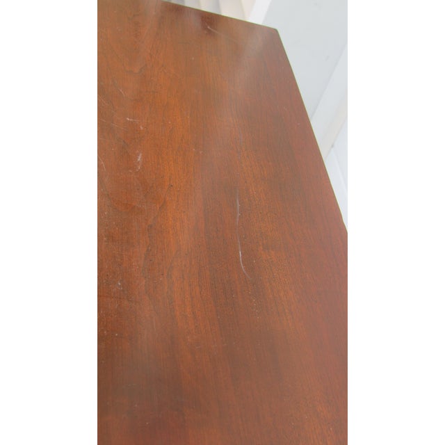 1980s Ethan Allen Cherry Armoire Wardrobe Tv Cabinet Designer Chest Georgian Court For Sale - Image 12 of 12