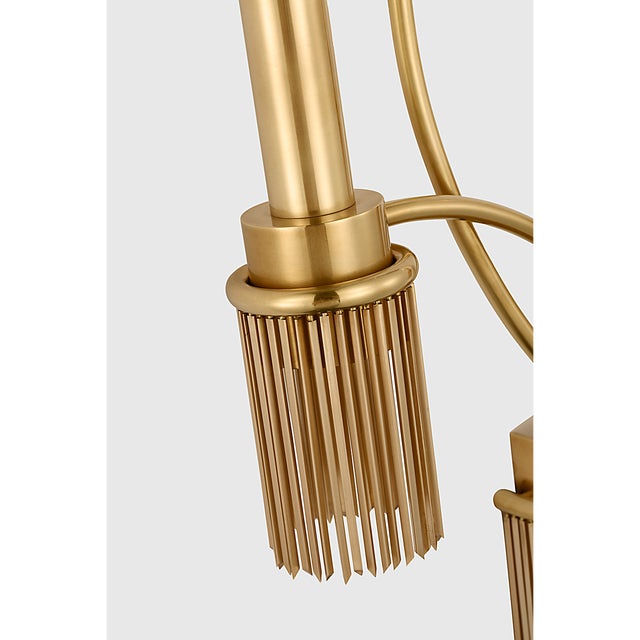 Fisher Weisman for Visual Comfort Signature Sutton 4-Light Sconce in Antique-Burnished Brass For Sale In Houston - Image 6 of 9