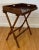 19th Century Mahogany Serving Tray on Folding Stand For Sale - Image 4 of 8