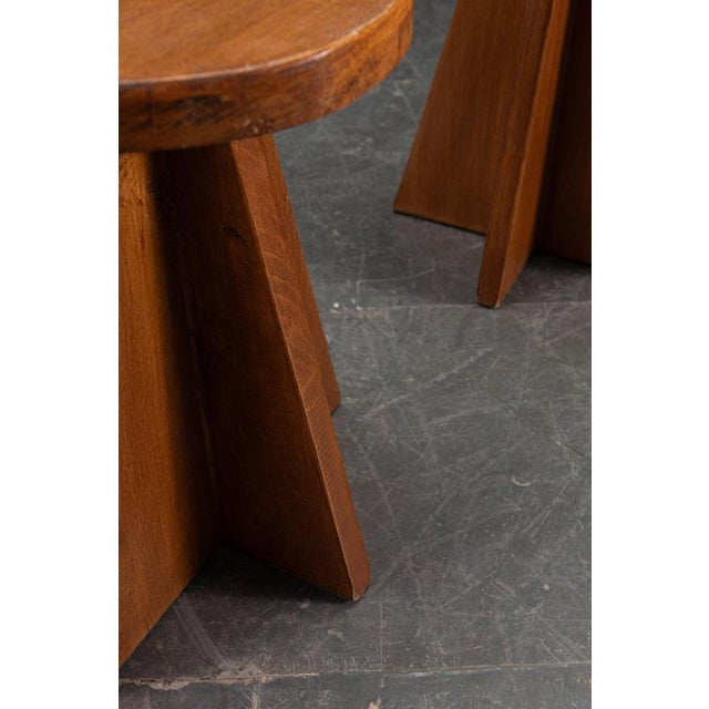 Modernist Wood Stool, 1950s For Sale - Image 6 of 10