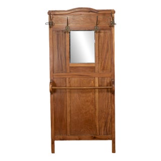 Entryway Coat Rack with Mirror, Italy, Early 20th Century For Sale