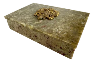 Mid-Century Vintage Italian Handcrafted Alabaster Trinket Box
