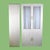 Coastal Pair of Blonde Pencil Reed Armoires For Sale - Image 3 of 7