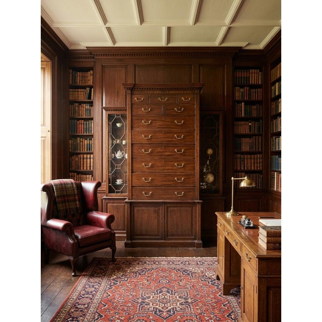 Late 18th Century George III Mahogany Break Front Cabinet Late 18th Century For Sale - Image 5 of 5