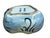 Ceramic Tiny Small Blue White Oriental Abstract Graphic Porcelain Container For Sale - Image 7 of 9