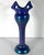 Loetz Iridescent Blue Glass Vase: Austrian Pierced Art Nouveau Vase, c. 1905 For Sale - Image 6 of 10