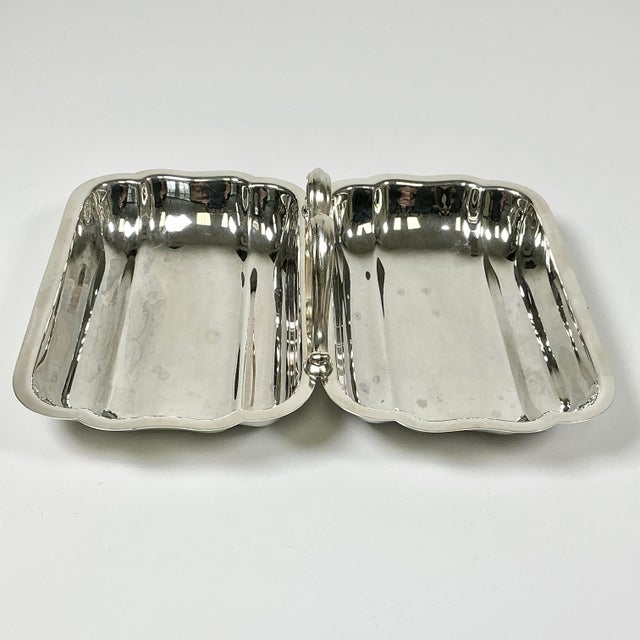 Mid-Century Hollywood Regency Traditional Silverplate Divided Relish Dish by Bristol Silver For Sale - Image 4 of 10