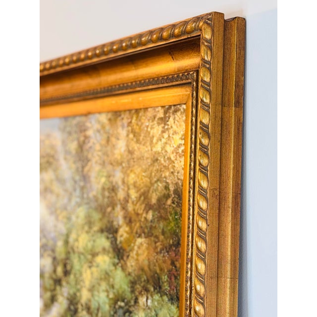 L. Stephano, Oil on Canvas Impressionist Landscape With Gilded Ornate Wood Frame, 2003 For Sale In Boston - Image 6 of 12