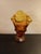 GORGEOUS Fenton Amber 6" Pedestal Handkerchief Vase. This stunning handcrafted Fenton vase is a must-have for any...