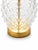 Vintage Hollywood Regency Pineapple Glass & Gilt Metal Table Lamp For Sale - Image 4 of 7