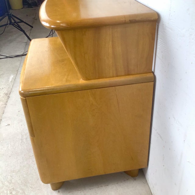 Mid 20th Century Heywood-Wakefield Encore Wheat Birch Nightstand For Sale - Image 5 of 12