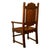 Wood Antique Welsh Carved Oak Eisteddfod Bardic Chair Newmarket Trelawnyd Wales 1901 For Sale - Image 7 of 17